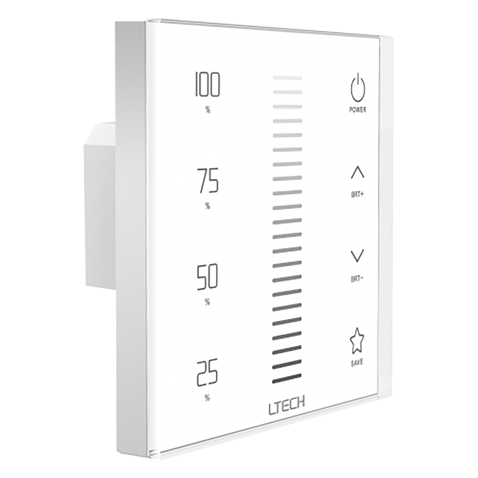 E1S  RF2.4GHz CCT dimming Touch Panel, PWM Power output, 12/24Vdc,192W 4A×2CH, Single/Multi Zone Support.